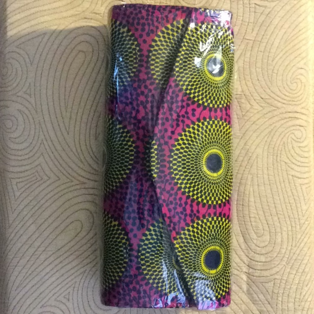New Large Authentic African Print clutch purse